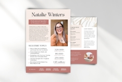 Speaker Sheet Template Canva, Editable Media Kit Product Image 5