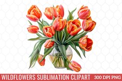 Wildflowers Sublimation Clipart Product Image 1