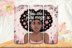 Black Girl Magic Black Woman Positive mind 20oz Tumbler wrap Product Image 1