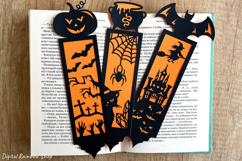 Halloween bookmark svg template Magic layered paper bookmark Product Image 3