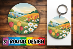Sweet Circle Coasters Design PNG, Spring Product Image 1