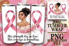 Vibrant Skies 20oz tumbler wrap, Cancer Product Image 1