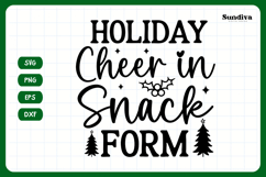 Christmas Treat Bag Quote SVG | Holiday Cheer in Snack Form Product Image 3
