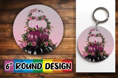 Whimsical Autumn Pumpkin Round Design PNG Product Image 1