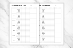 Editable Blood Sugar Log Canva Template 1 Product Image 3