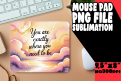 Cozy Mouse Pad Sublimation Ideas, Girl Quote Product Image 1