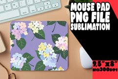 Boho Chic Watercolor Flower Mouse Pad Bliss Design Product Image 1