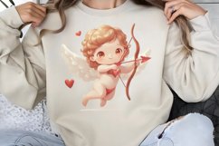 Cute Watercolor Valentines Day Clipart PNG Product Image 1