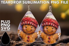 RADIANT teardrop EARRINGS Gift Ideas, Gingerbread Man Product Image 1
