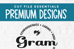 Gram svg - a Gram heart grandma svg for crafters Product Image 6