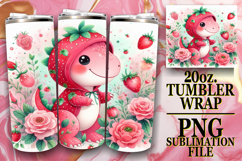 RADIANT ENCOUNTERS 20oz TUMBLER WRAP, Cute Dino Product Image 1