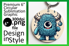 Stylish Circle Design for Keychains , Monster Product Image 1