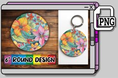 Dynamic Beauty: Sublimation Keychain Collection Product Image 1