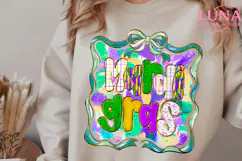 Mardi Gras Carnival PNG, Coquette Bow, Mardi Gras Y’all Png Product Image 5