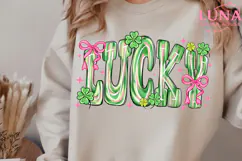 Lucky Shamrock Png, Blessed Vibes Png Product Image 2