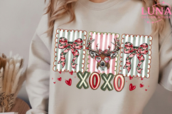 Xoxo Camo Valentine Png, Valentine Buck PNG, Coquette Png Product Image 6