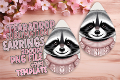 Gorgeous Teardrop Earrings Design Art , Valenines Animals Product Image 1