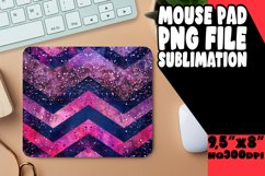 Glittery Stripe Pattern Mouse Pad for Sublimation Product Image 1