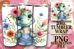 Cozy Gifts 20oz tumbler wrap, Dino Product Image 1