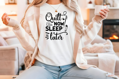 Funny Quilting Quote SVG For Quilters | Quilt Now Product Image 4