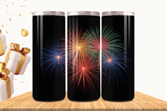 Festive Happy New Year Tumbler Wrap 2026: 20oz Skinny Tumble Product Image 1