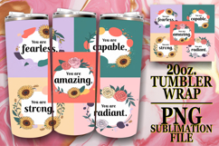 Sweet Inspirations 20oz tumbler wrap, Quote Product Image 1