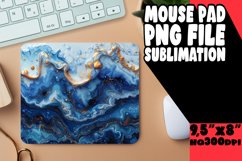 Premium 3D Marble and Flower Mouse Pad Design Product Image 1