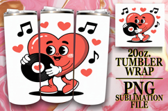 Sweet Joy 20oz tumbler wrap, Valenines Heart Product Image 1