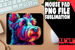 Cozy Mouse Pad Sublimation Ideas, Dog Product Image 1