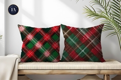 Cozy Plaid Flannel Red Green Seamless Digital Paper Product Image 2