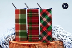 Cozy Plaid Flannel Red Green Seamless Digital Paper Product Image 3