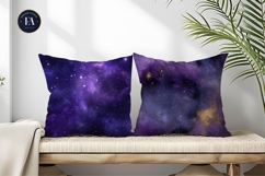 Nebula Stars Purple Galaxy Seamless Space Digital Paper Product Image 2