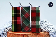 Cozy Plaid Flannel Red Green Seamless Digital Paper Product Image 3