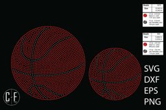 Basketball Large and Small Rhinestone Template Product Image 1