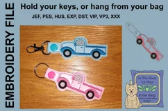 ITH Truck Key Fob - Embroidery Design Product Image 1