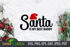 Santa SVG - Quote - Christmas SVG Cut File Product Image 1