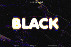 Glowing Editable Text Effect on Marble Product Image 1