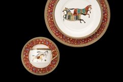 Luxury ceramic tableware isolated on the white background Product Image 2
