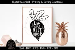 Let The Beet Drop - Funny Vegetable SVG, Music Songs SVG Product Image 1