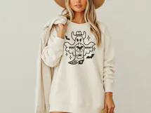 Cowgirl Ghost Halloween SVG | Boo Haw Western Design Product Image 2