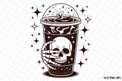 Skeleton Hand Iced Coffee Svg | Halloween Svg | Svg Cut File Product Image 1