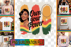 Fun Tote Bag Gift Ideas PNG, Juneteenth Product Image 1