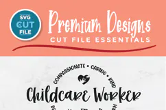 Childcare worker svg - daycare or child care svg for crafts Product Image 2