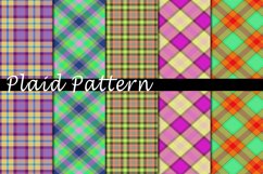 Plaid Pattern Digital Paper Bundle Product Image 1