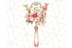 Cottagecore Kitchen Clipart, Vintage Country Floral Kitchen Product Image 4
