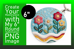 Vibrant Circle PNG for Sublimation , Holiday Product Image 1