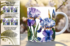Charming 11oz Mug Wrap Png Design , Flowers Product Image 1