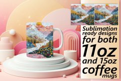 Glittery Lavender Lullaby Mug Pattern: Spring Sublimation Product Image 1