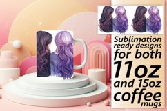 Blossom Radiant Springtime Girls Mug Wrap: 11oz 15oz Product Image 1