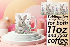 Easter Bunny Elegance: Whimsical Mug Design Product Image 1